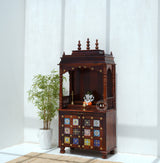 Flow Wooden Temple with Storage - Honey finish Arina Living
