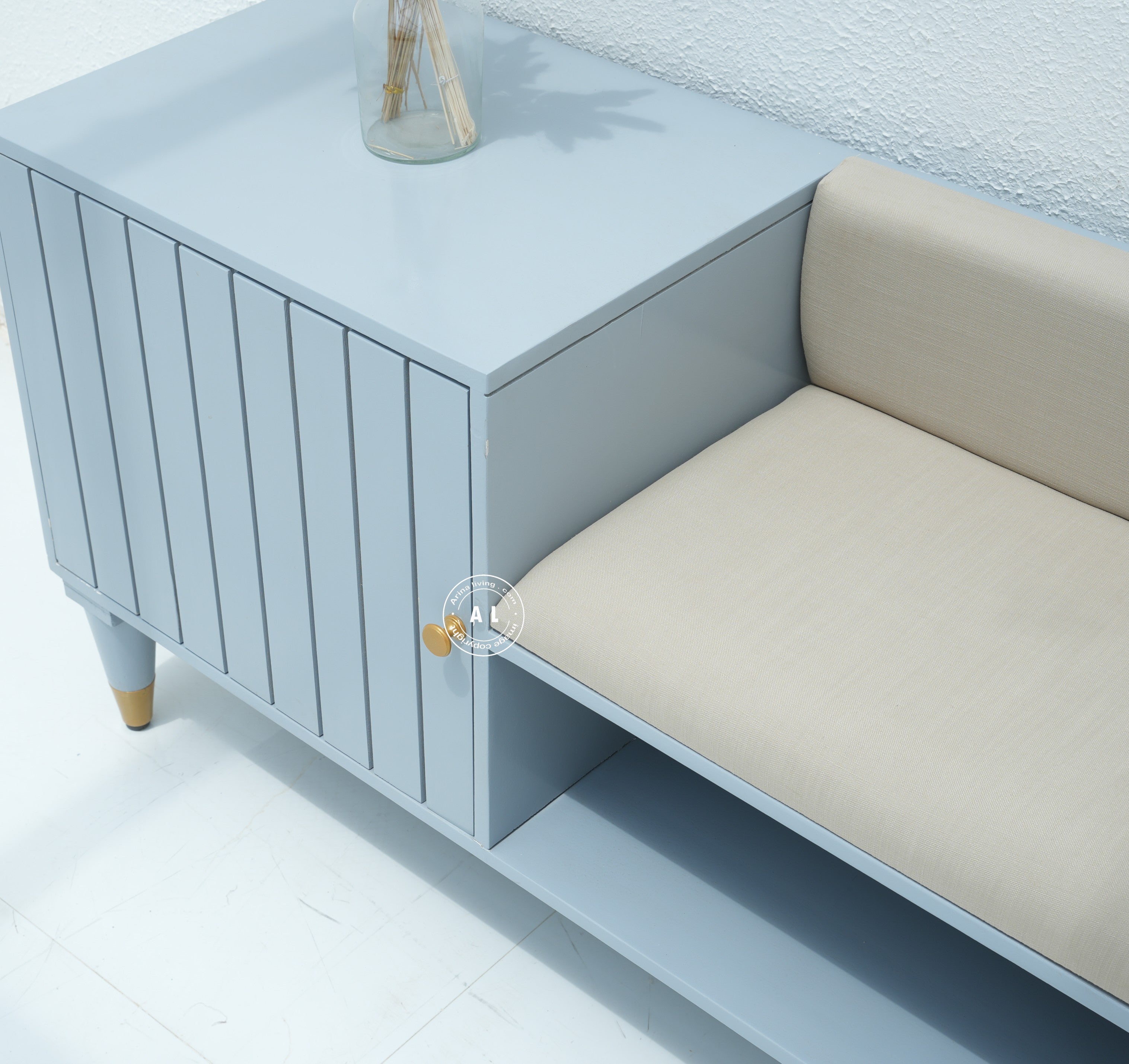 Solid Wood Shoe racks - Grey finish Arina Living