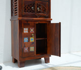 Wooden Home Temple with Storage - Honey finish Arina Living