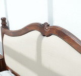 King size Acacia Wood bed - teak finish Arina Living