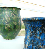 Handcrafted Terracotta Decorative Planters - Set of 2 Arina Living