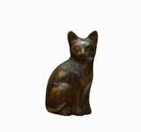 Handcrafted Wooden Cat Figurine Set of 2 – Decorative Cat Showpiece Arina Living