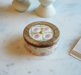 Wooden Decorative Box with Floral Design Arina Living