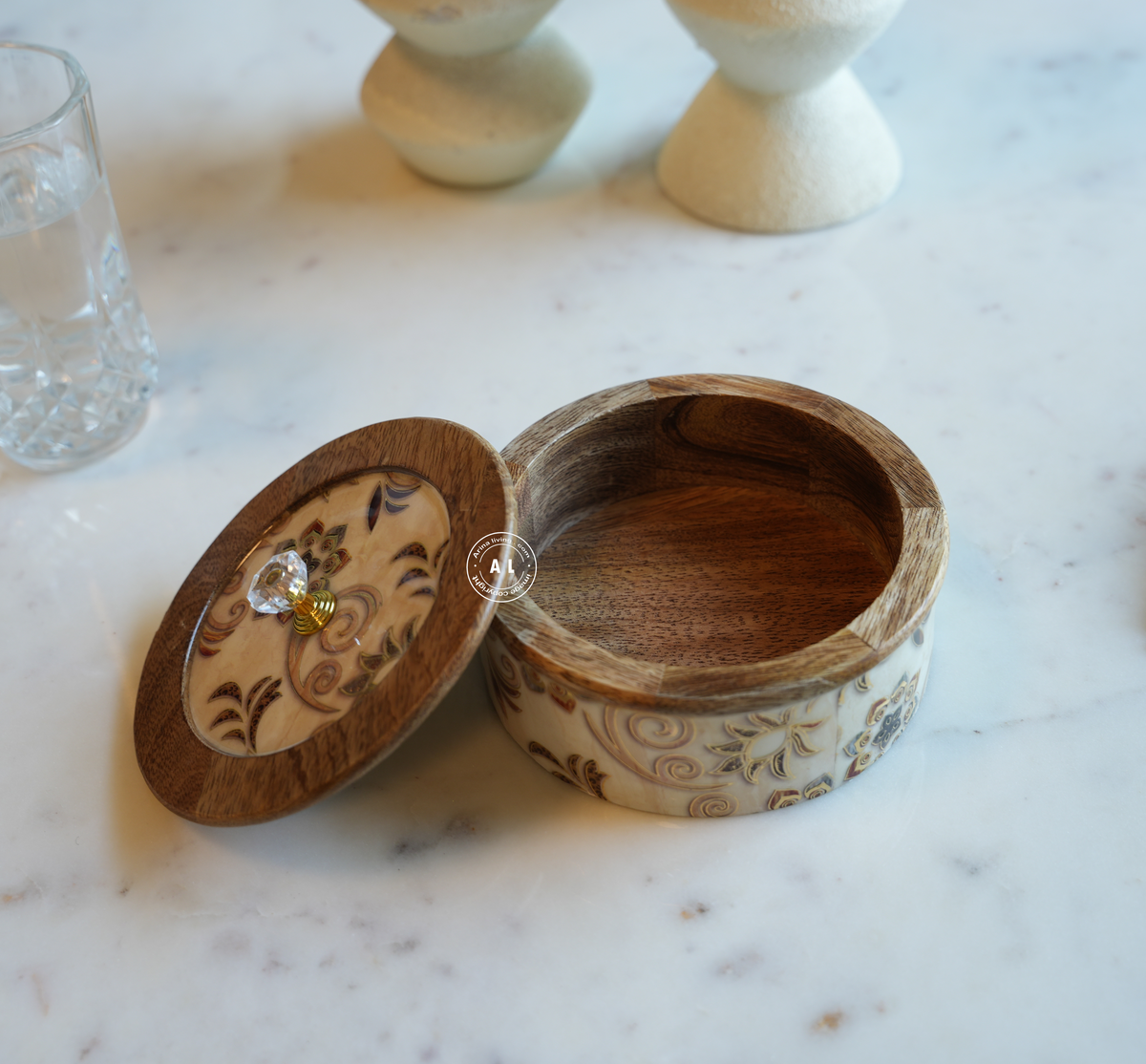 Decorative Wooden Storage Box Arina Living