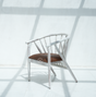 wooden arm chair - white finish Arina Living