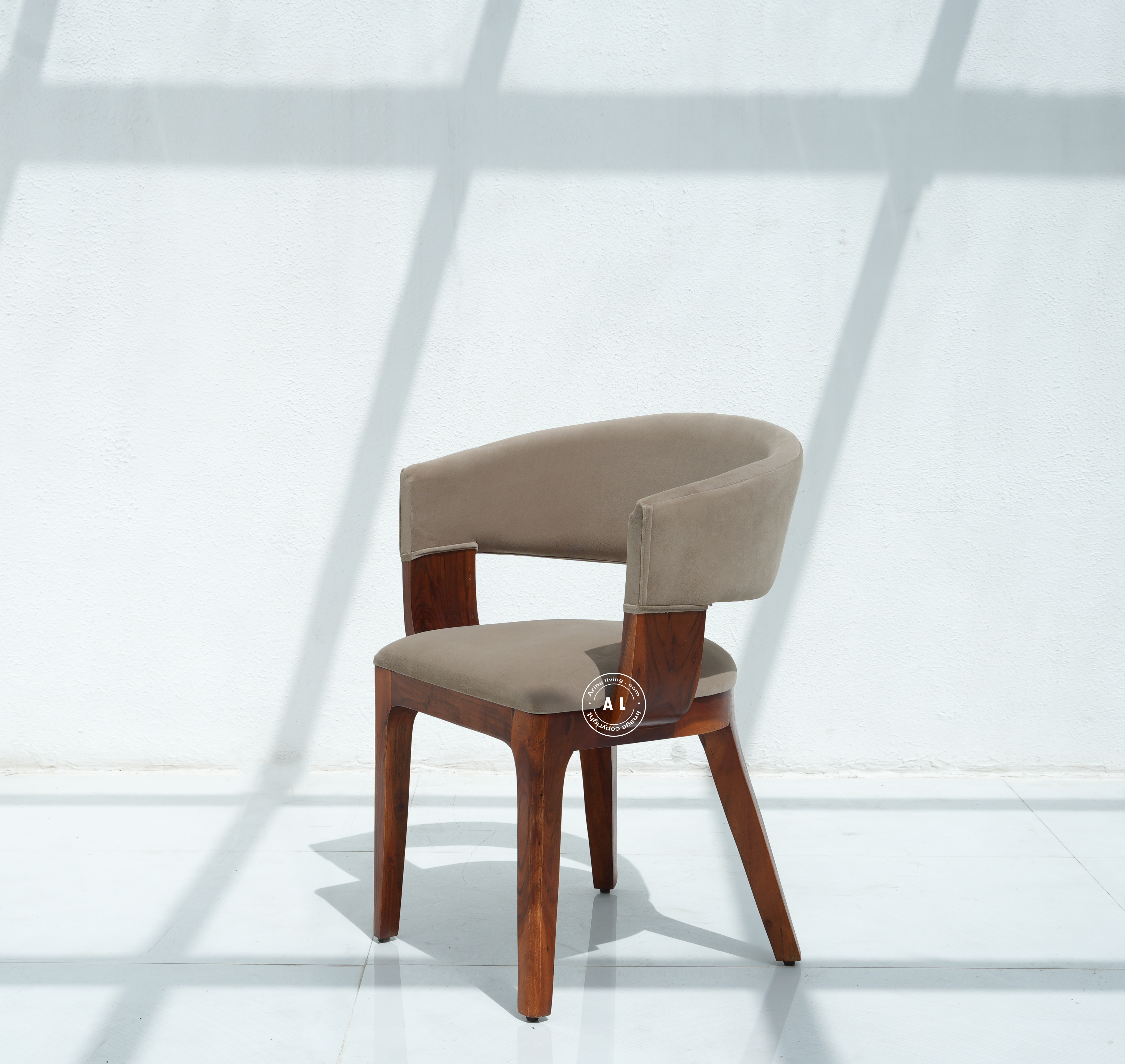 wooden arm chair - honey finish Arina Living
