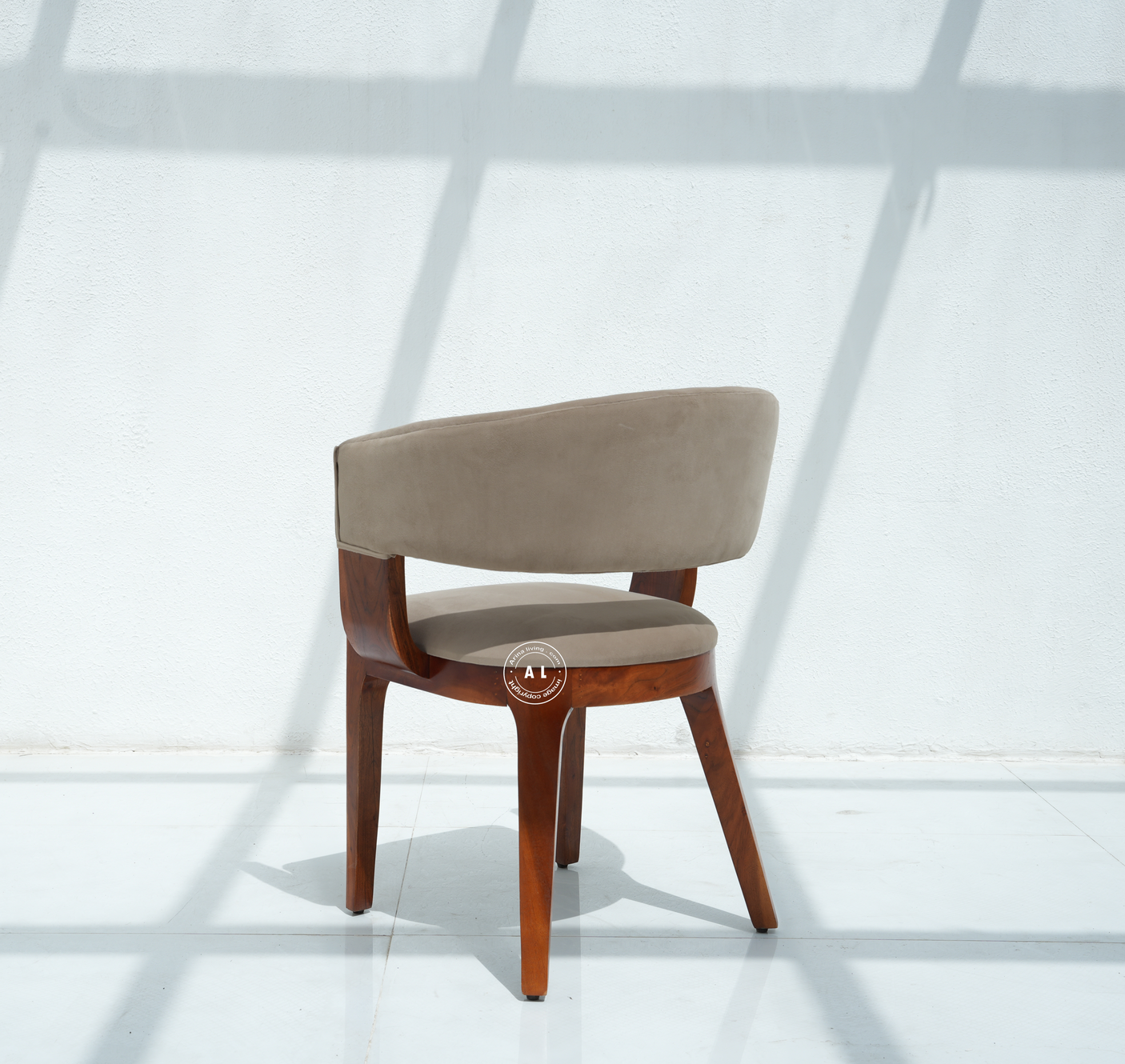 wooden arm chair - honey finish Arina Living