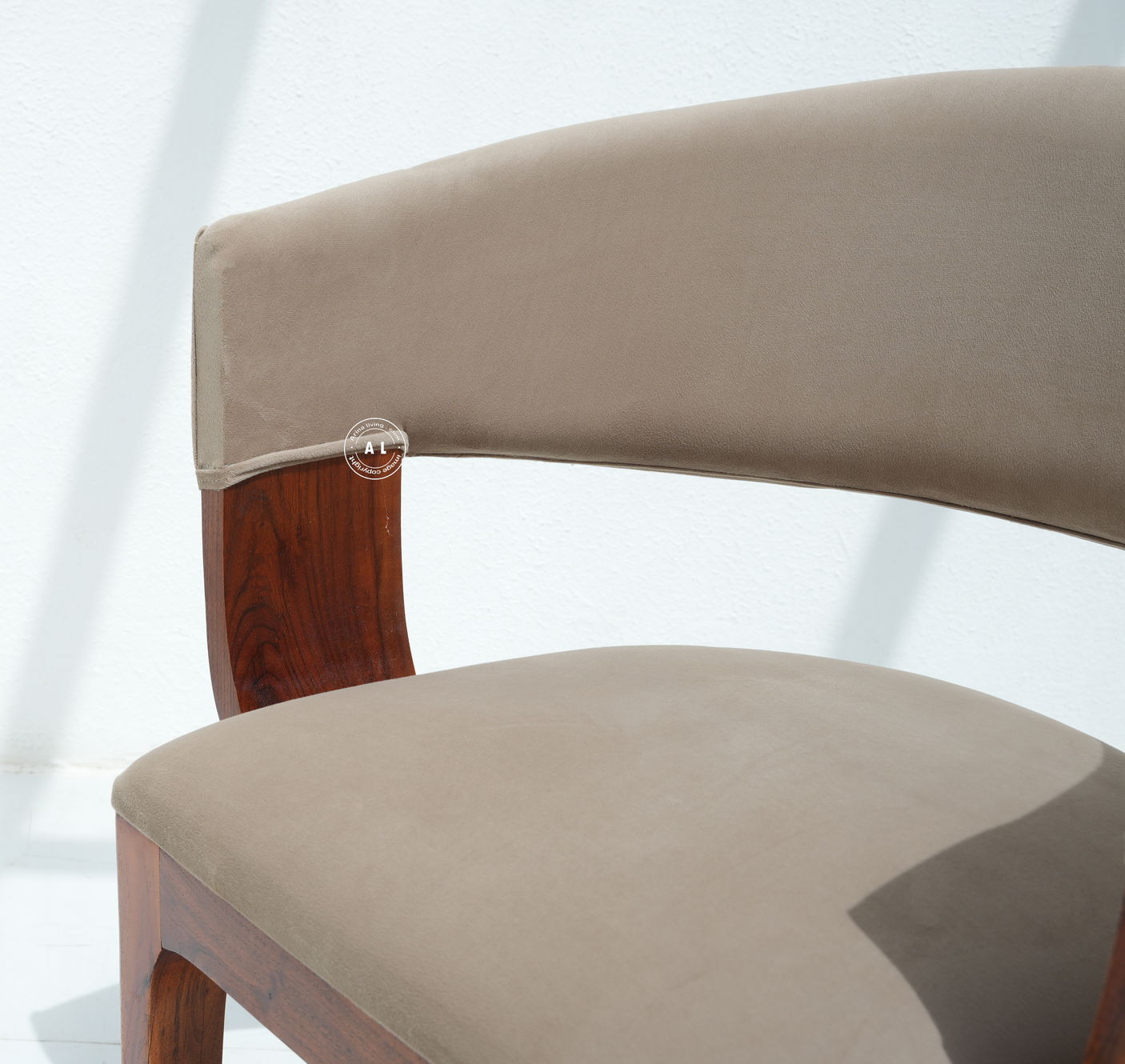 wooden arm chair - honey finish Arina Living