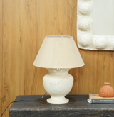 Handcrafted Terracotta Table Lamp with Textured Base Arina Living