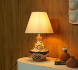 Decorative Hand-Painted Terracotta Table Lamp Arina Living