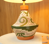 Decorative Hand-Painted Terracotta Table Lamp Arina Living