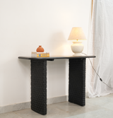 wooden console table - black finish Arina Living
