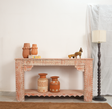 wooden Carved  console table Arina Living