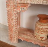 wooden Carved  console table Arina Living