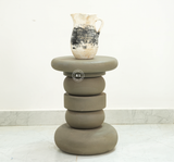 Wooden Round Side Table Arina Living