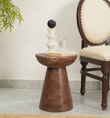 wooden side table - walnut finish Arina Living
