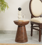 wooden side table - walnut finish Arina Living