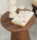 wooden side table - walnut finish Arina Living