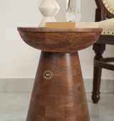 wooden side table - walnut finish Arina Living
