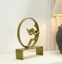 Gold Iron Reading Figure Decorative Sculpture Arina Living