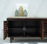 Modern Sheesham Wood Shoe Rack Bench - Honey Finish Arina Living