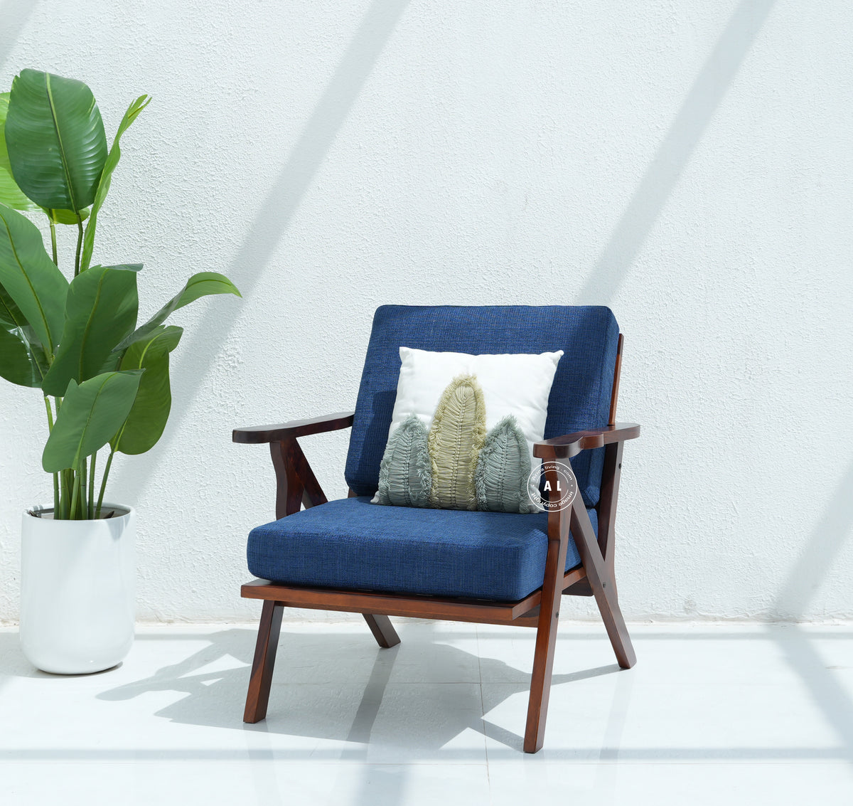 sheesham wood Lounge Chair Arina Living