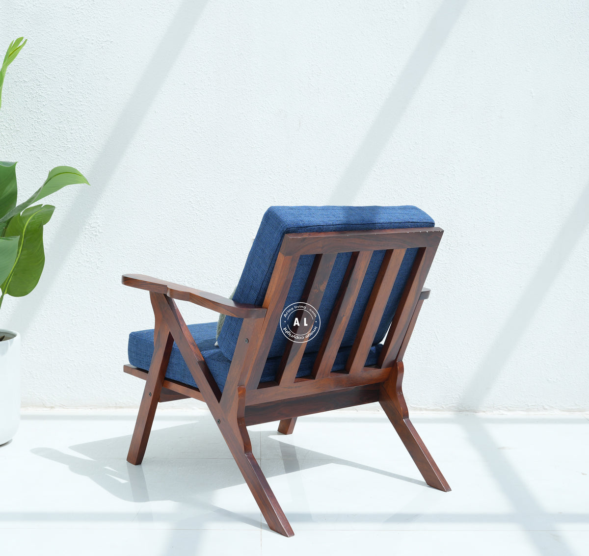 sheesham wood Lounge Chair Arina Living