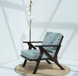 sheesham wood Lounge Chair - Walnut finish Arina Living