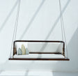 Prestow Air - Reversible Sheesham Wood  Swing Chair - Walnut finish Arina Living