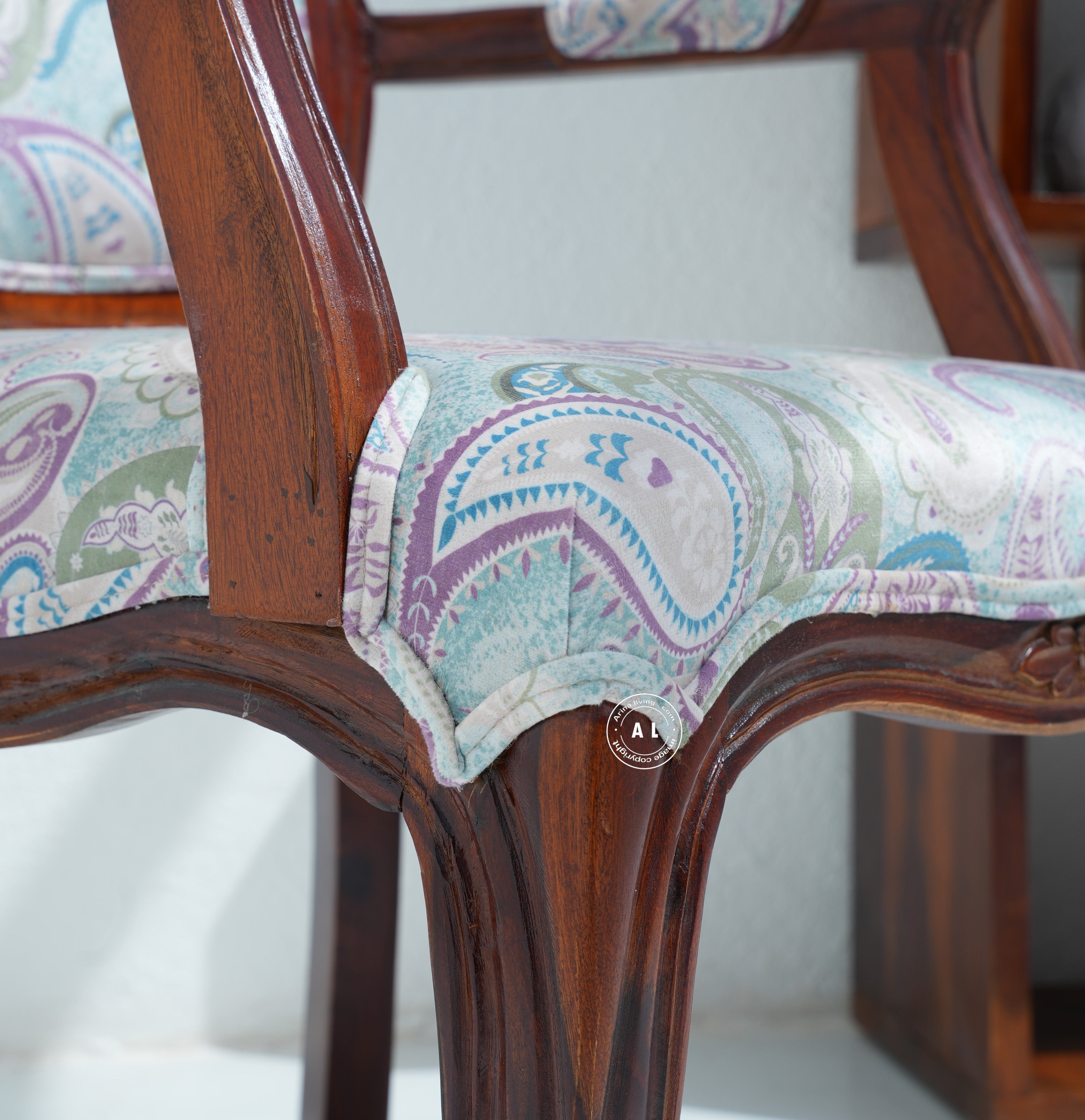 Sheesham wood Arm Chair - Honey finish Arina Living
