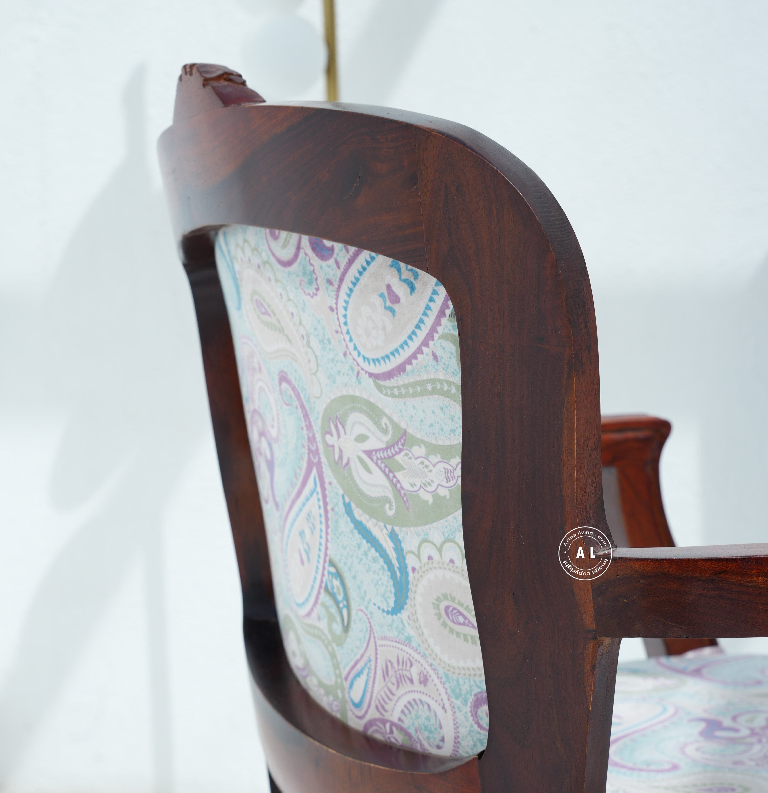 Sheesham wood Arm Chair - Honey finish Arina Living