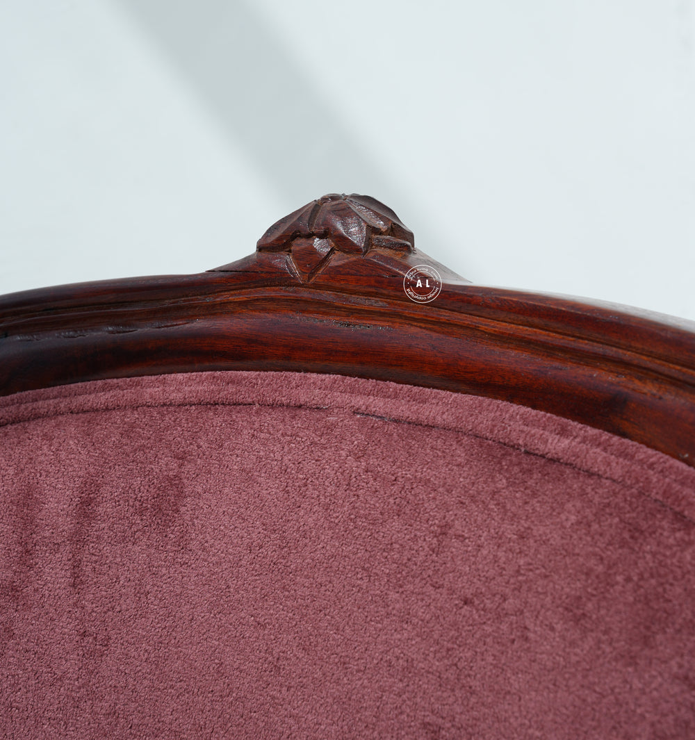 Upholstered Sheesham Wood Dining Chair Arina Living