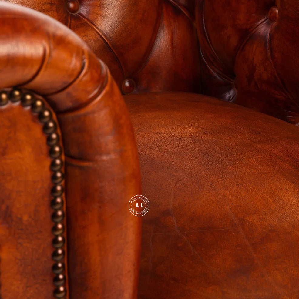 1 Seater Leather Sofa Arina Living
