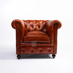 1 Seater Leather Sofa Arina Living