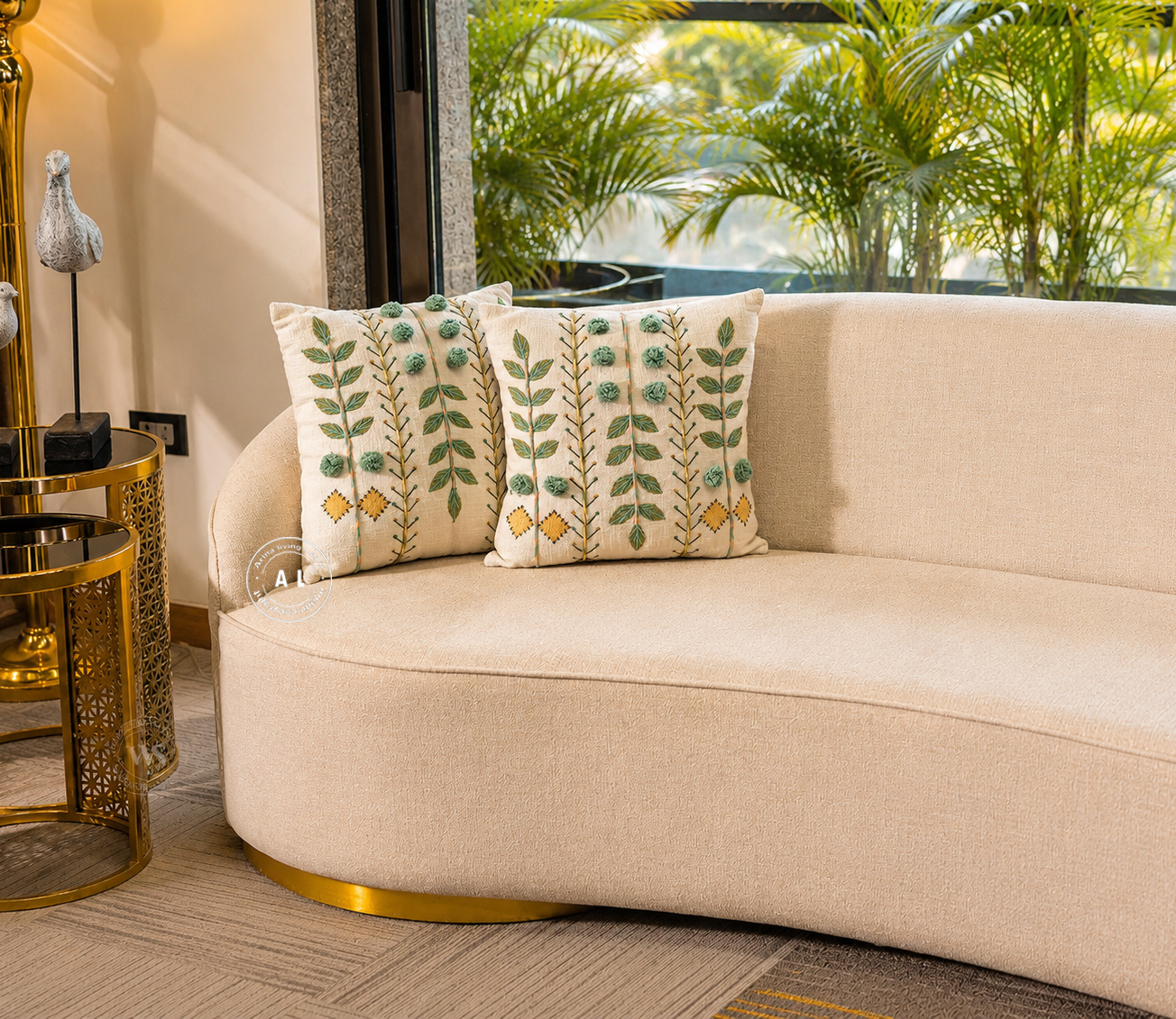 3 Seater Curved Sofa