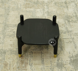 Mango Wood Coffee Table with Four Stools - Black finish