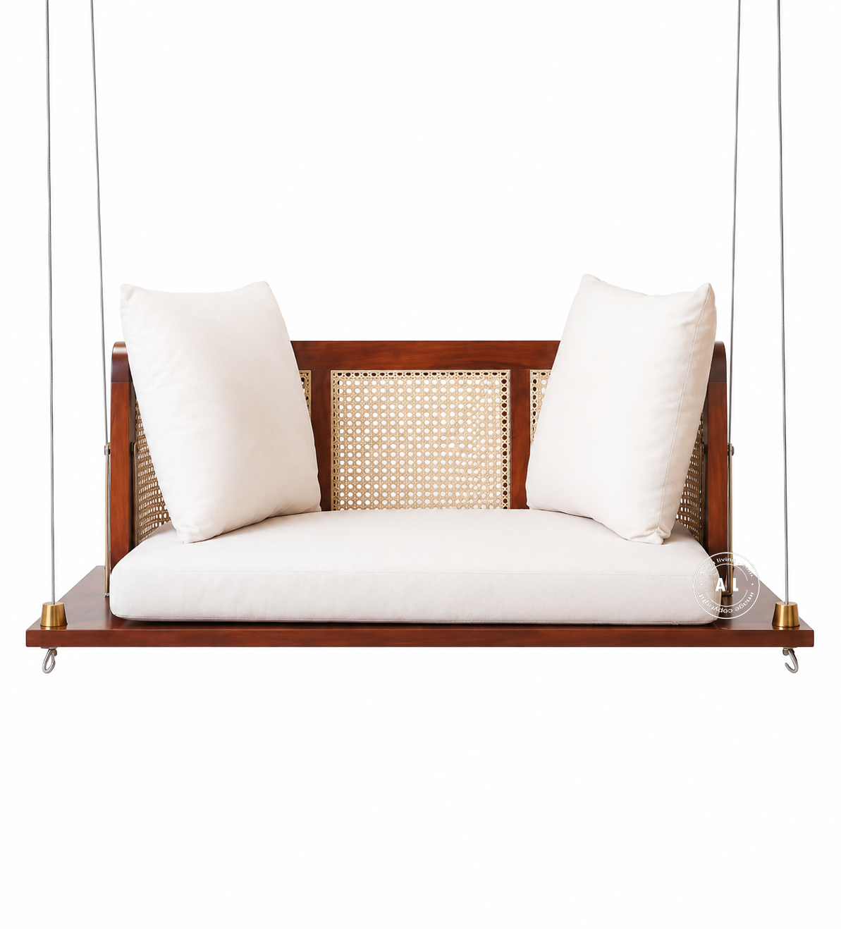 Prestow Sheesham Wood Swing Chair - Honey finish