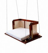 Prestow Sheesham Wood Swing Chair - Honey finish