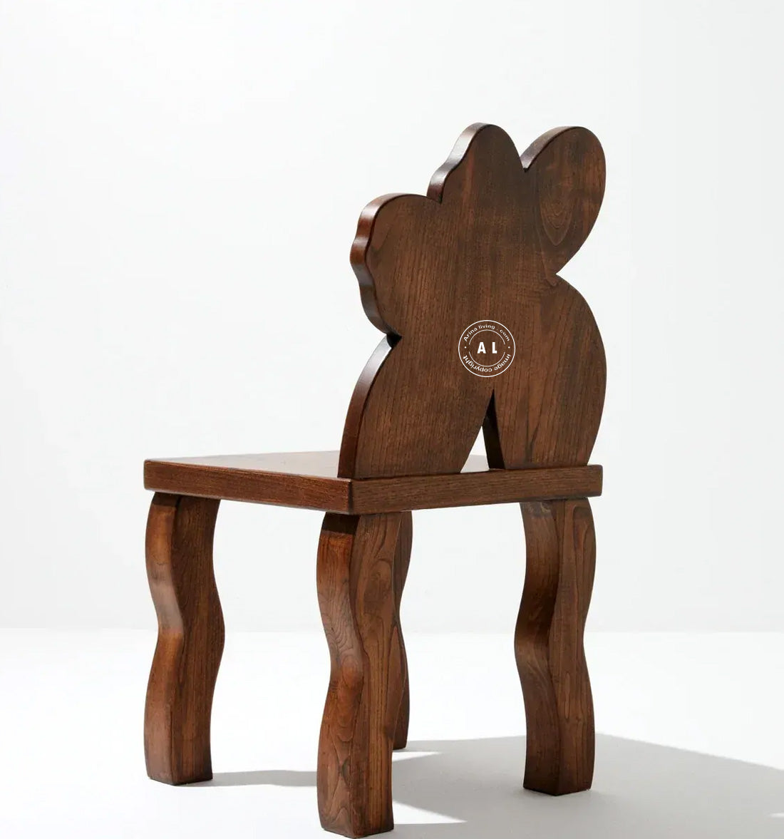Acacia Wood Kids Flower Chair – Premium Honey Finish Arina Living