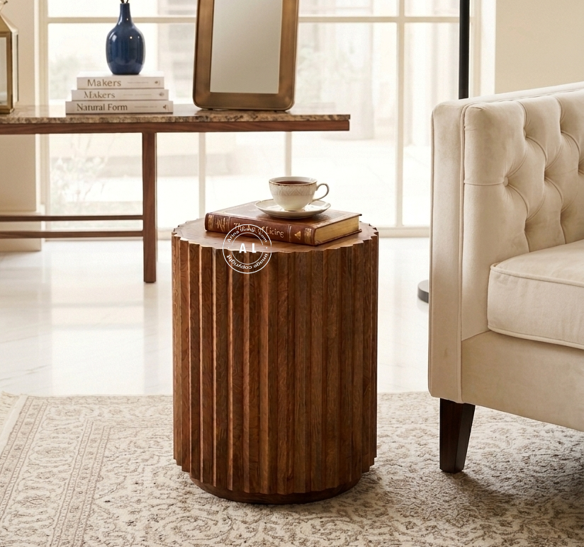 Wooden Side table - teak finish