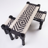 Pinkely Charpai bench with 2 stool