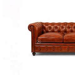 3 Seater Leather Sofa Arina Living