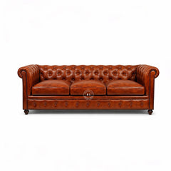 3 Seater Leather Sofa Arina Living