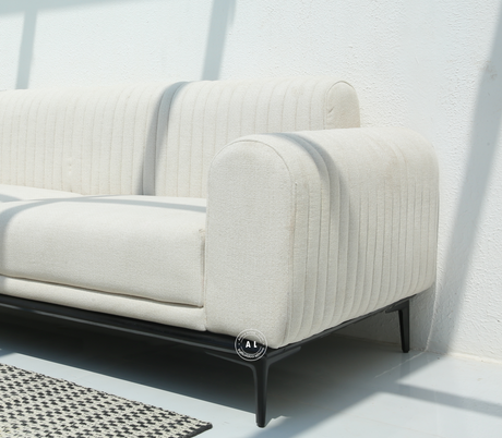 Aura 3 Seater Living Room Sofa Set with 2 Accent Arm Chairs Arina Living