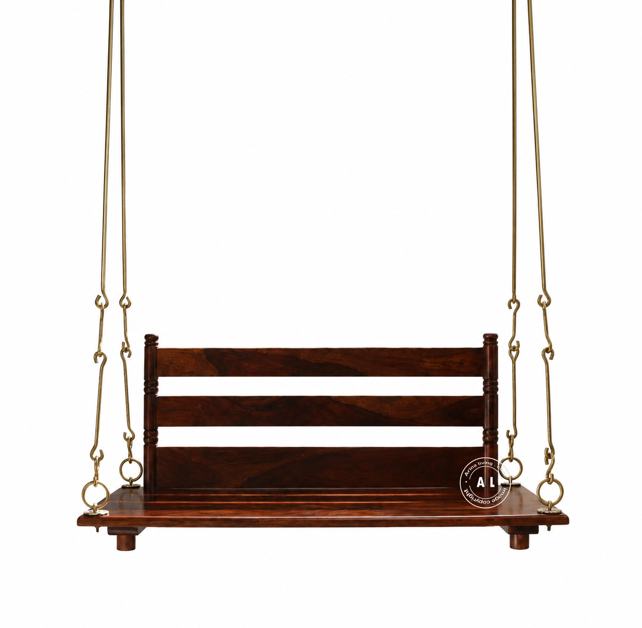sheesham wood swing (jula) - honey finish
