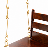 sheesham wood swing (jula) - honey finish