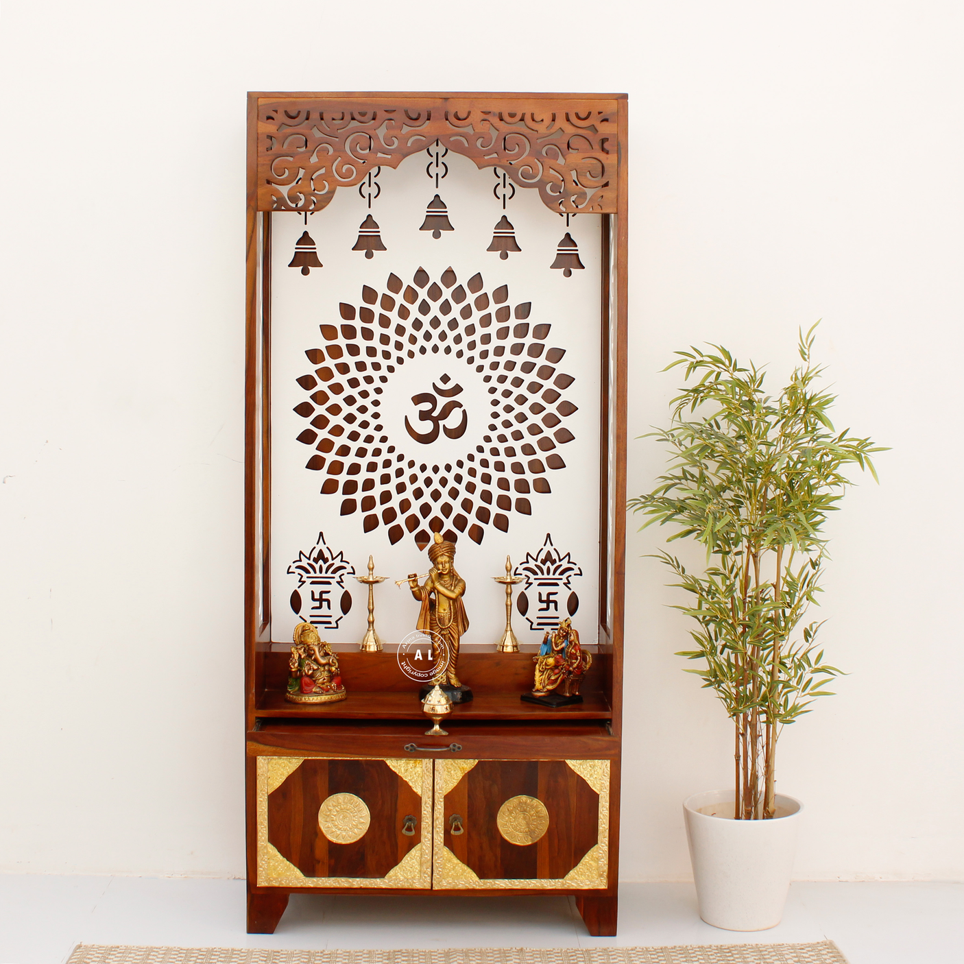 Holmen Sheesham Wood Home Temple full size