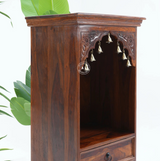 Sheesham Wood Floor Standing Temple - Honey finish