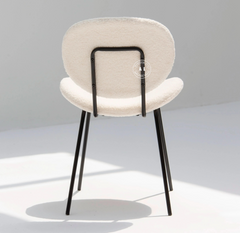 Swivel Modern Upholstered Chair in Boucle Fabric Arinaliving