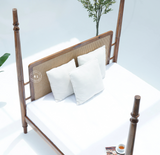 King Size Poster Bed Without Storage - Honey Finish